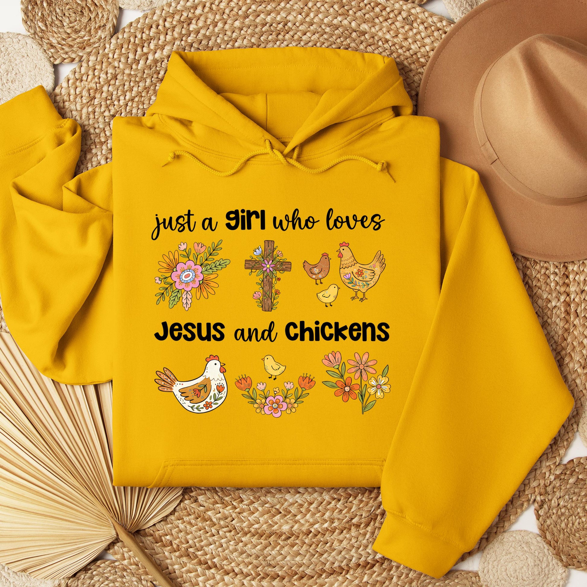Just A Girl Who Loves Jesus And Chickens 01