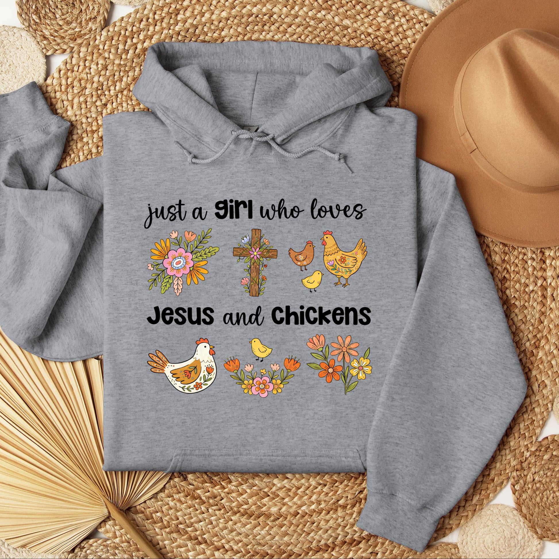 Just A Girl Who Loves Jesus And Chickens 01