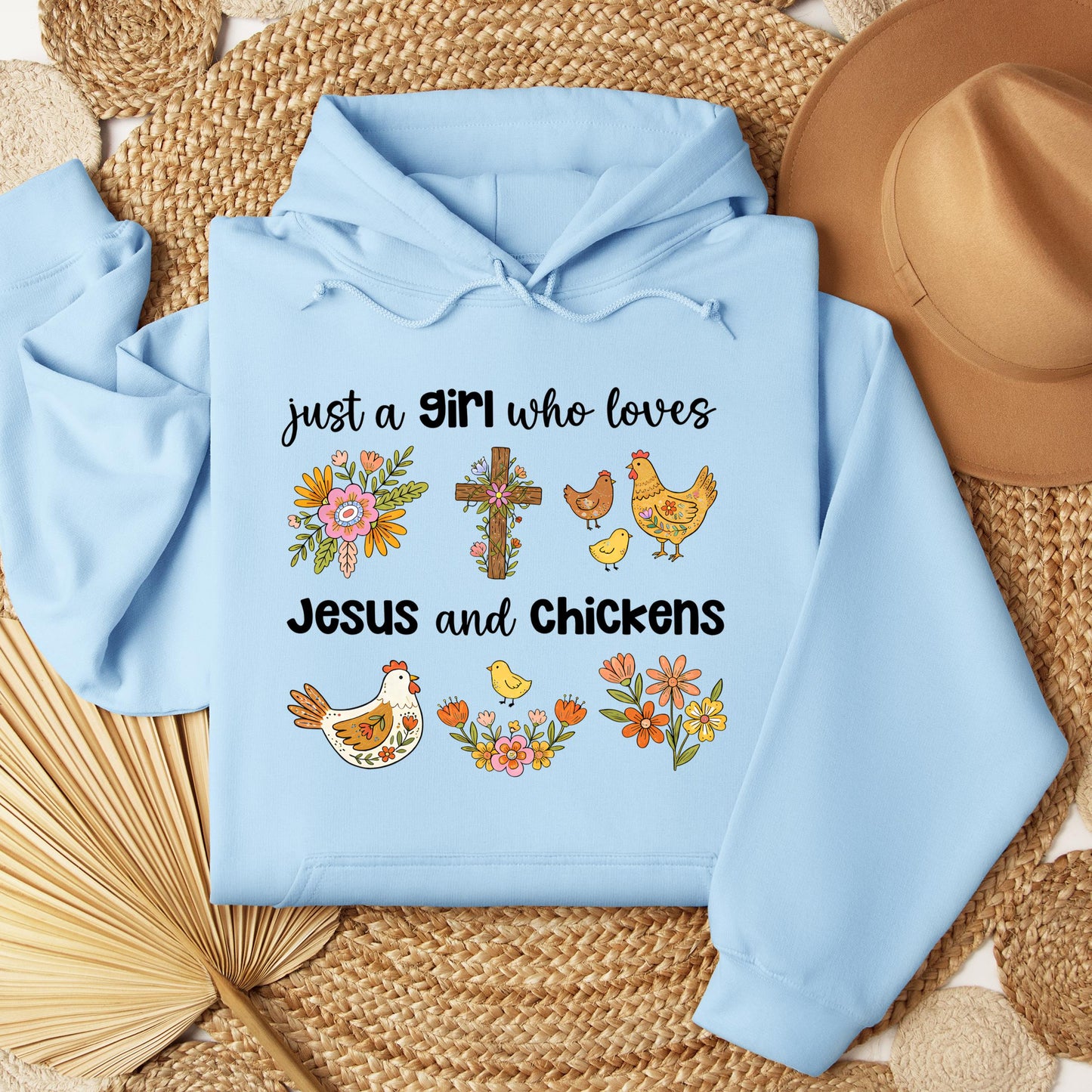 Just A Girl Who Loves Jesus And Chickens 01