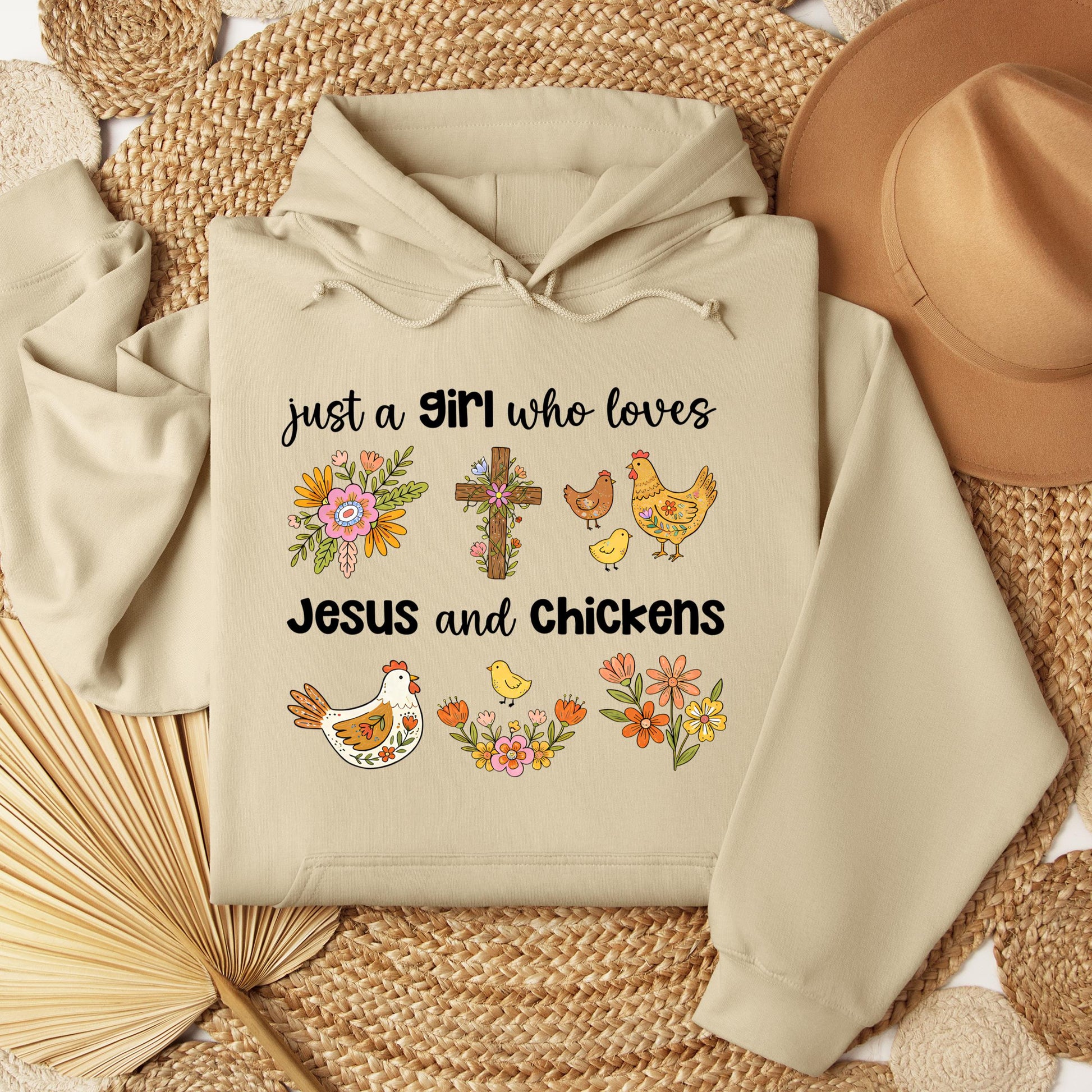 Just A Girl Who Loves Jesus And Chickens 01
