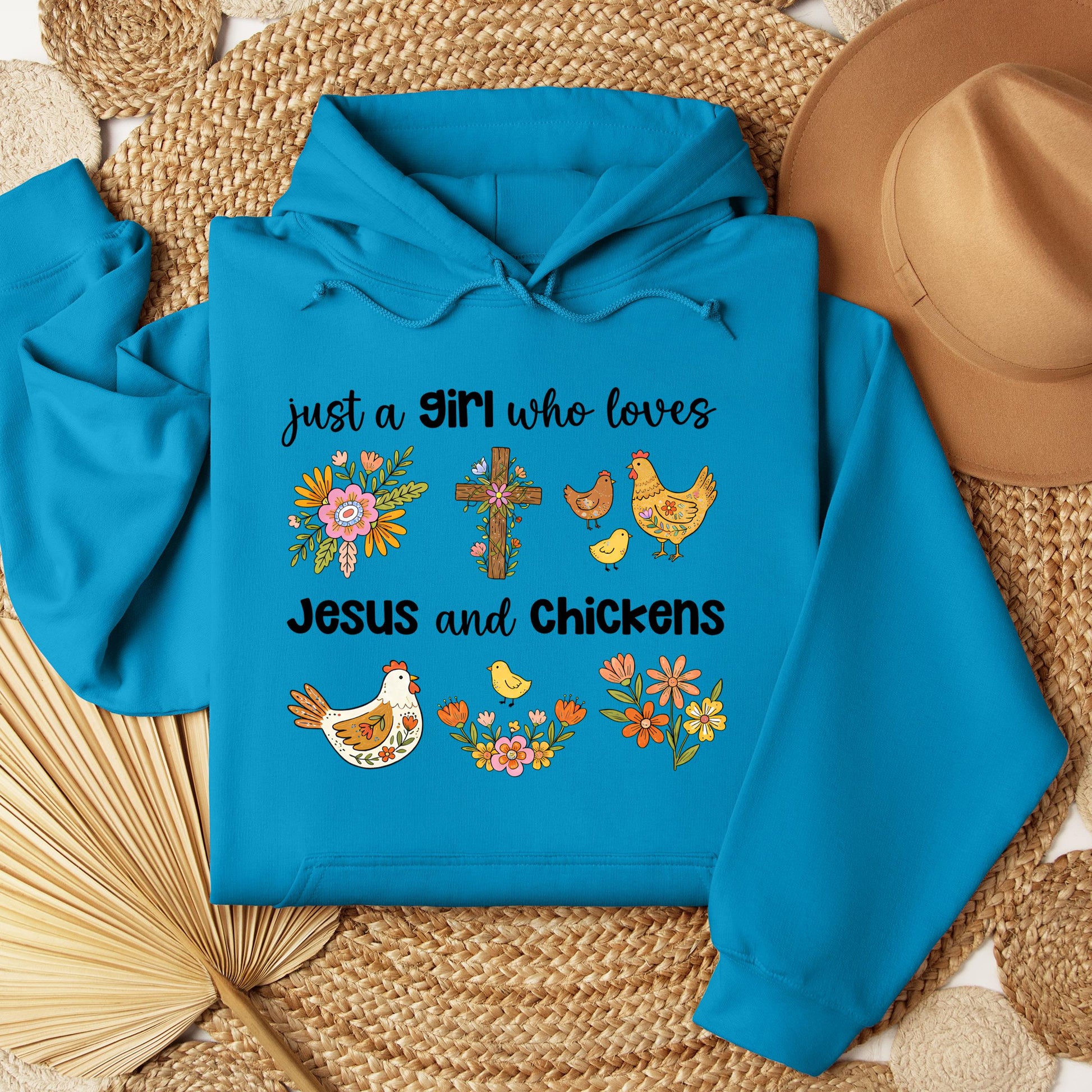 Just A Girl Who Loves Jesus And Chickens 01