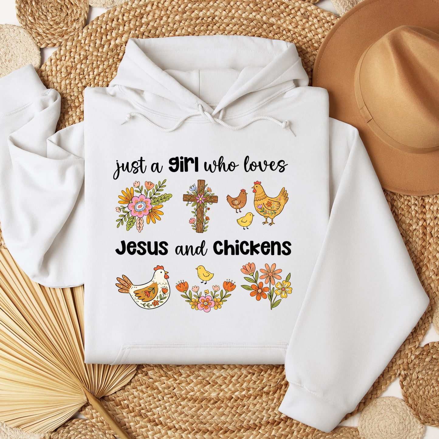 Just A Girl Who Loves Jesus And Chickens 01