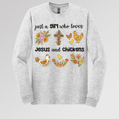 Just A Girl Who Loves Jesus And Chickens 01