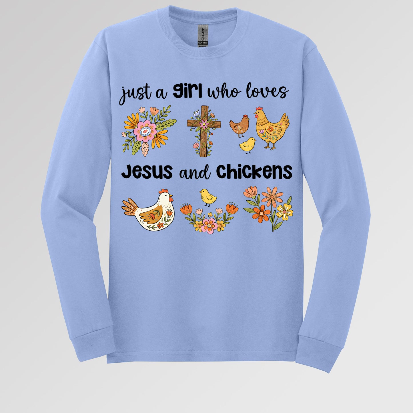 Just A Girl Who Loves Jesus And Chickens 01