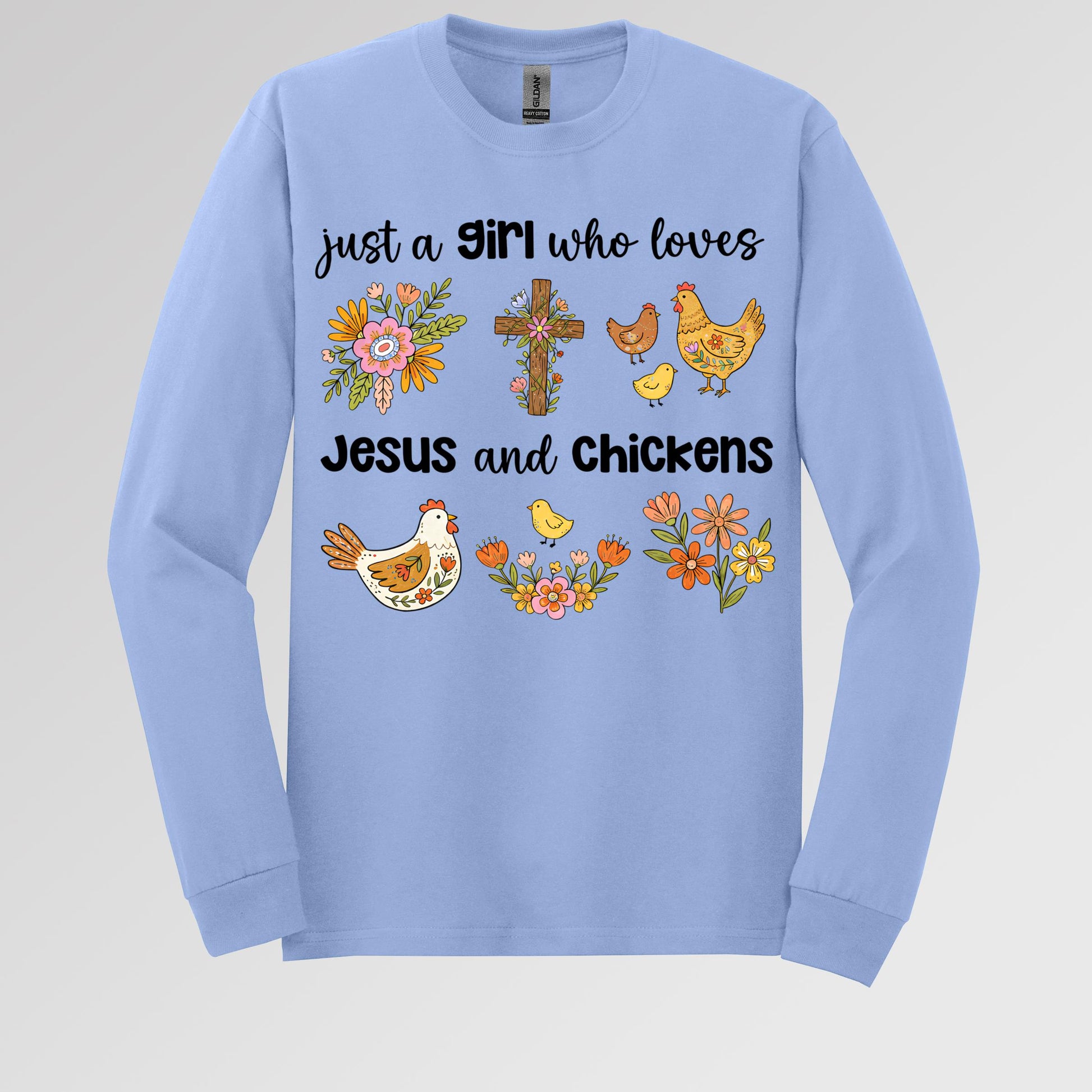 Just A Girl Who Loves Jesus And Chickens 01