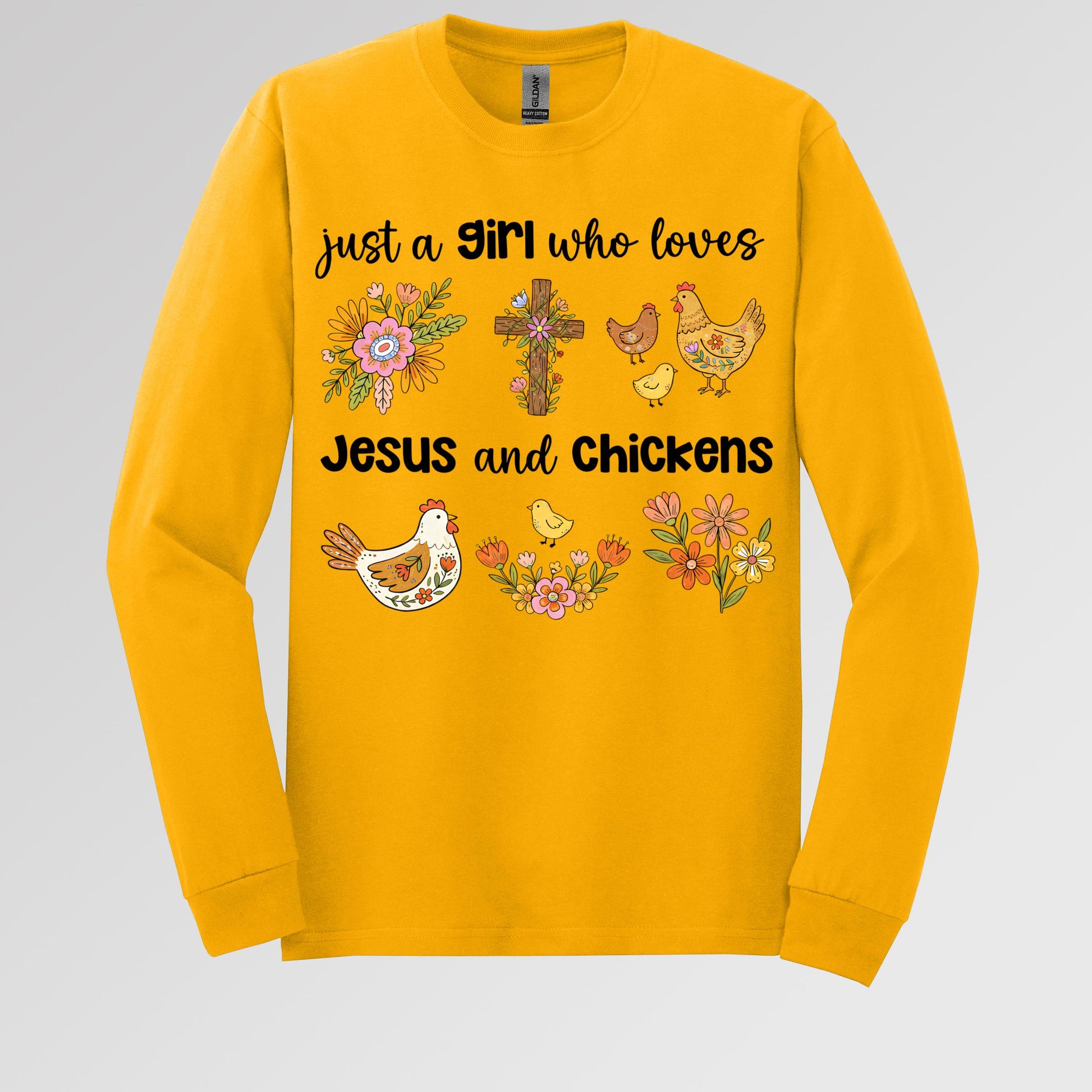 Just A Girl Who Loves Jesus And Chickens 01