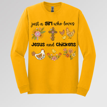 Just A Girl Who Loves Jesus And Chickens 01