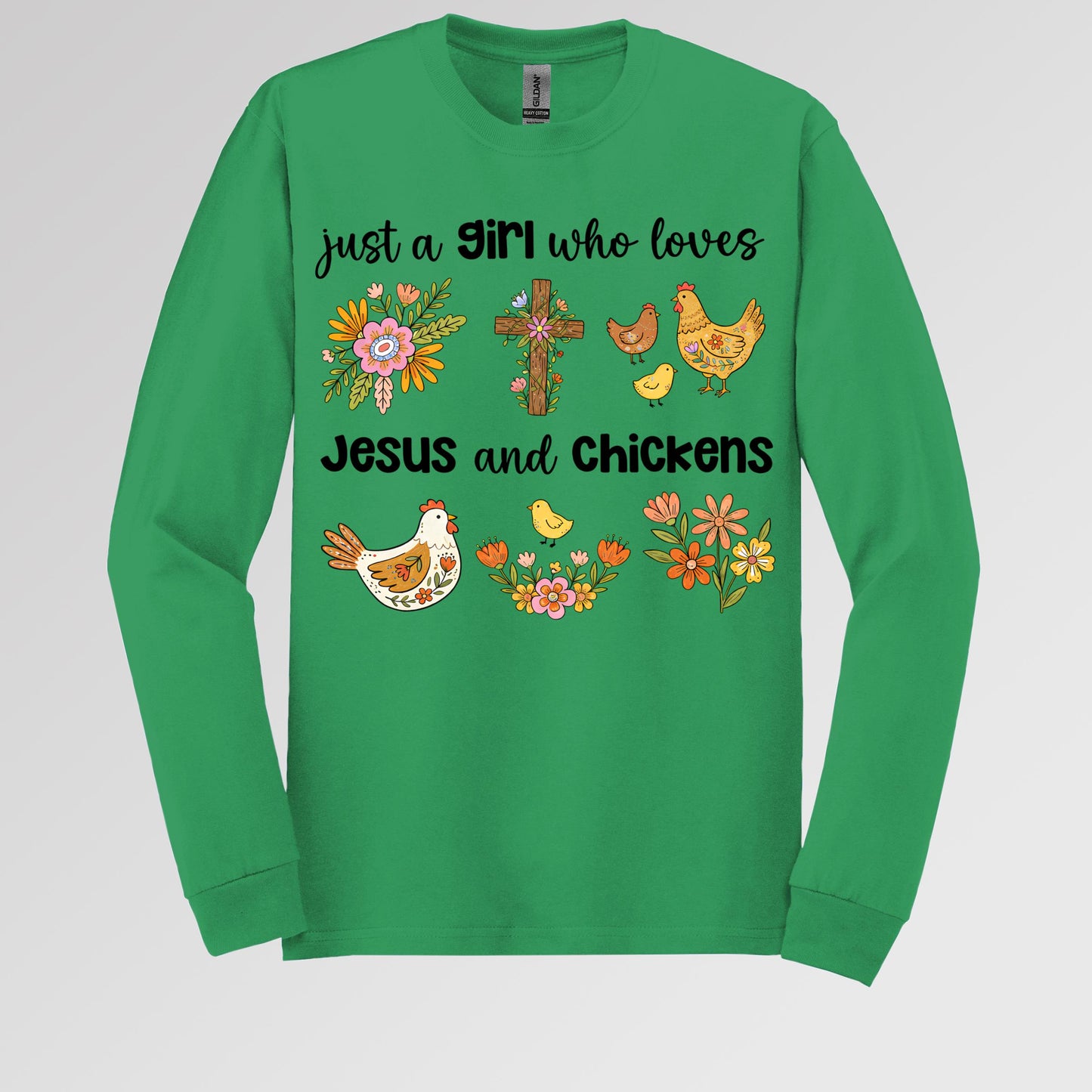 Just A Girl Who Loves Jesus And Chickens 01