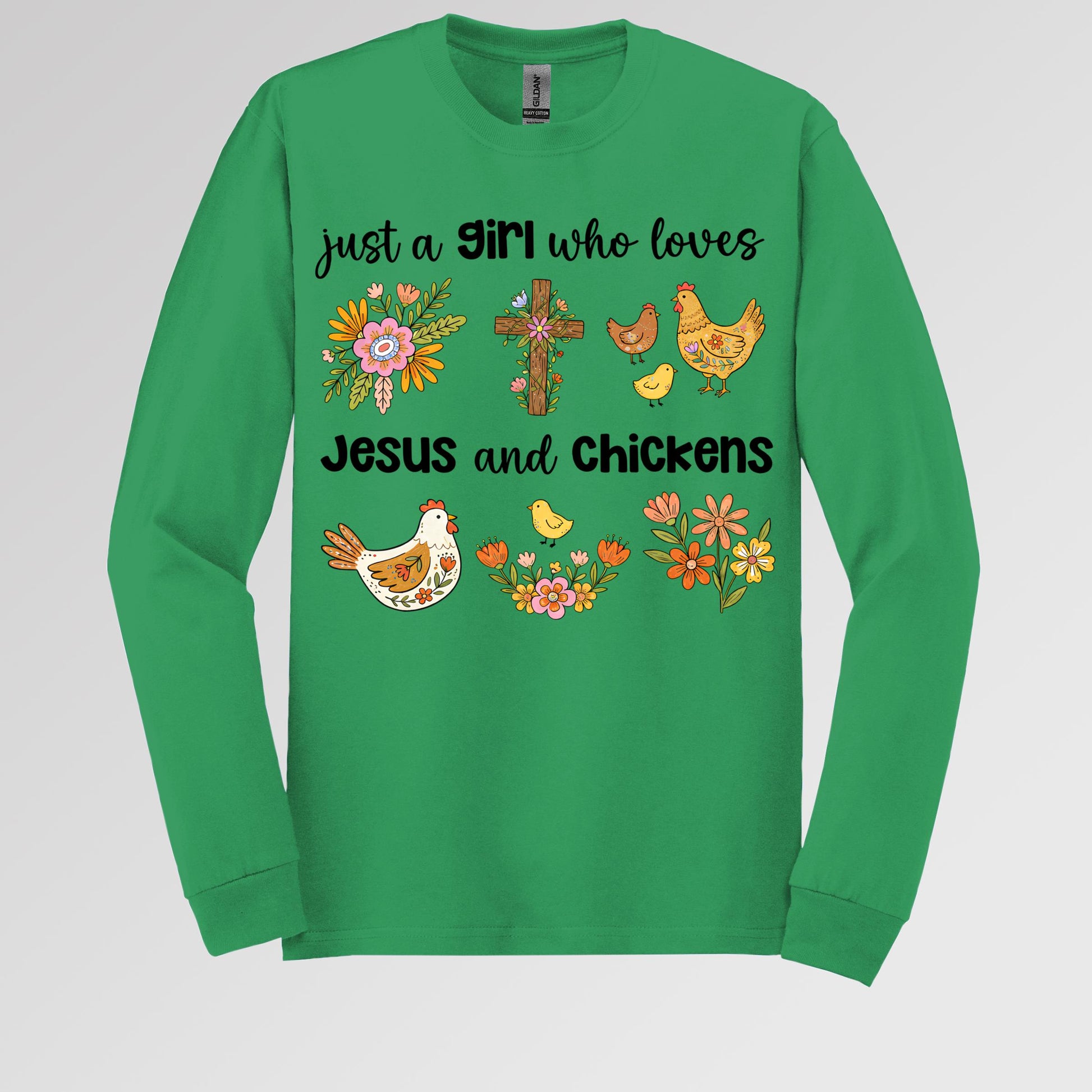 Just A Girl Who Loves Jesus And Chickens 01