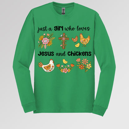 Just A Girl Who Loves Jesus And Chickens 01