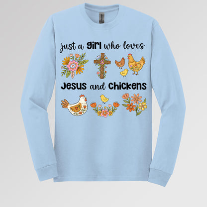 Just A Girl Who Loves Jesus And Chickens 01
