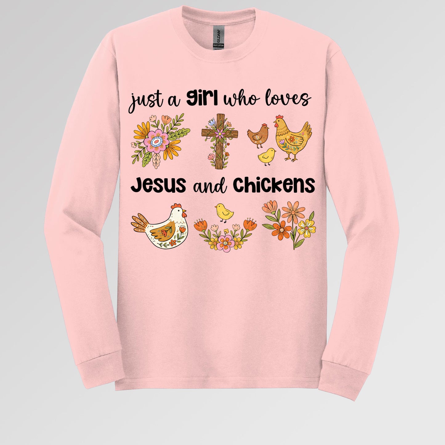 Just A Girl Who Loves Jesus And Chickens 01