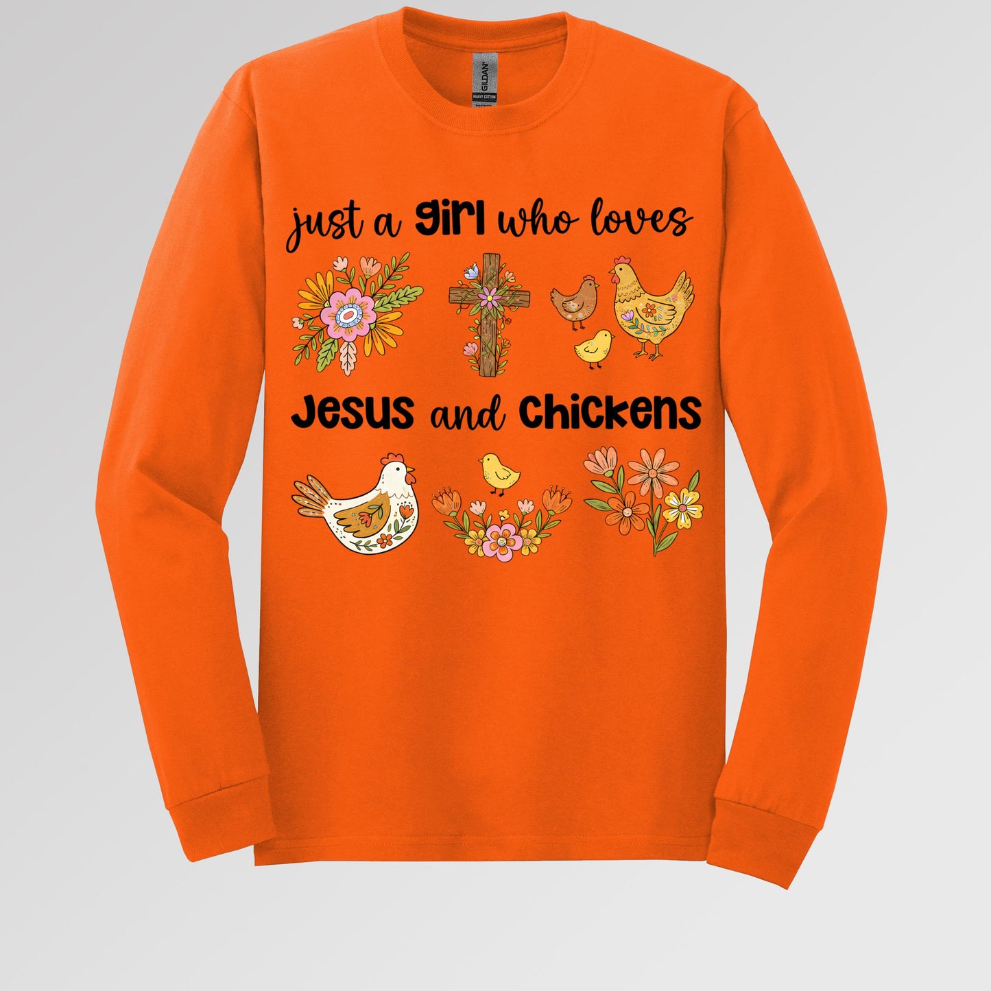 Just A Girl Who Loves Jesus And Chickens 01