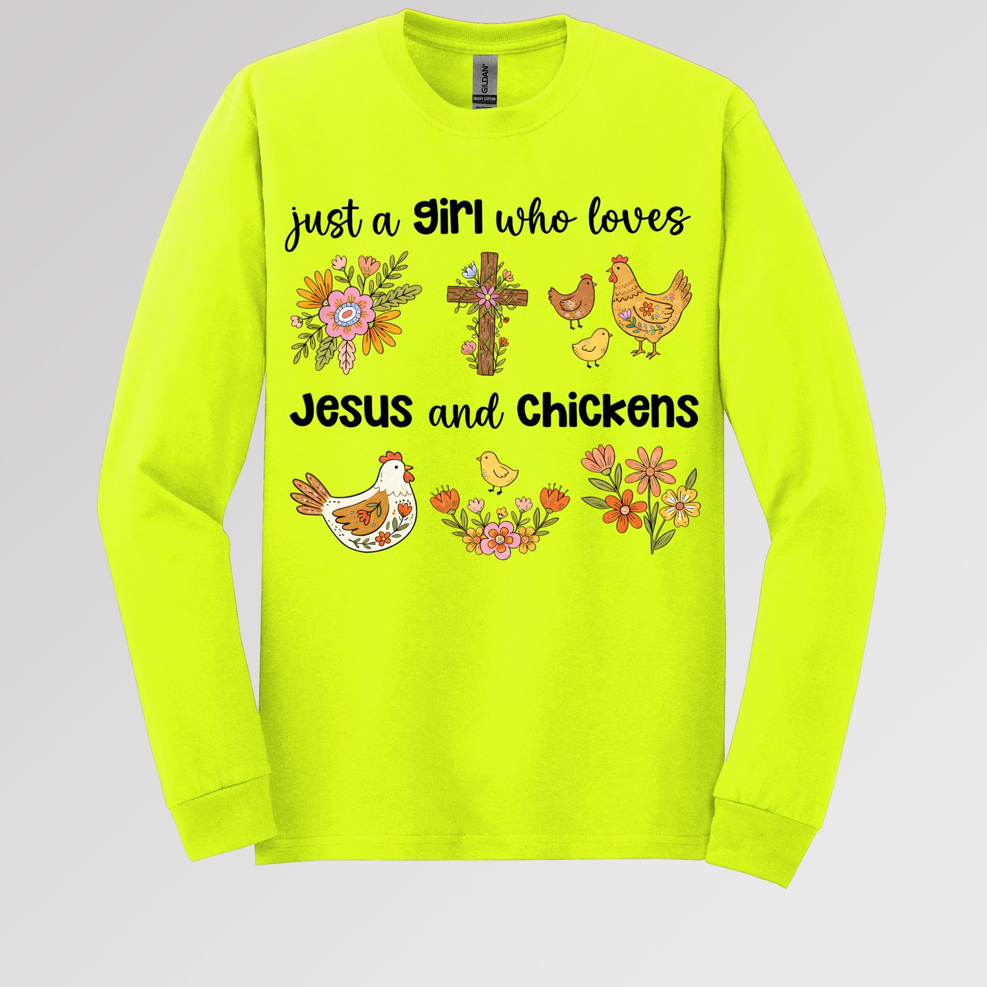 Just A Girl Who Loves Jesus And Chickens 01