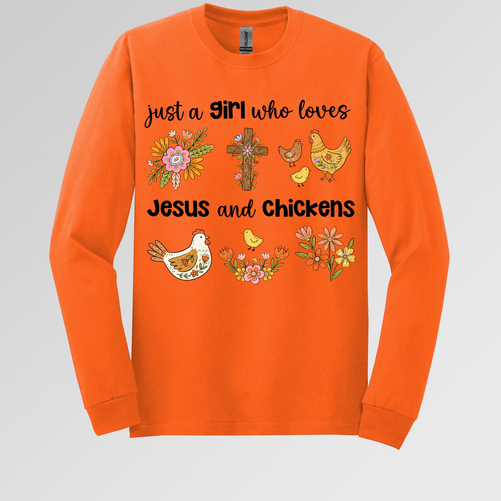 Just A Girl Who Loves Jesus And Chickens 01