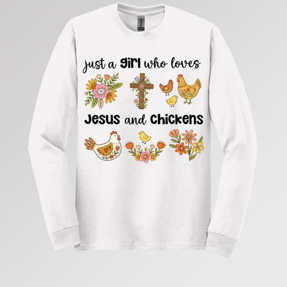 Just A Girl Who Loves Jesus And Chickens 01