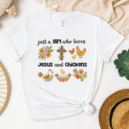 Just A Girl Who Loves Jesus And Chickens 01