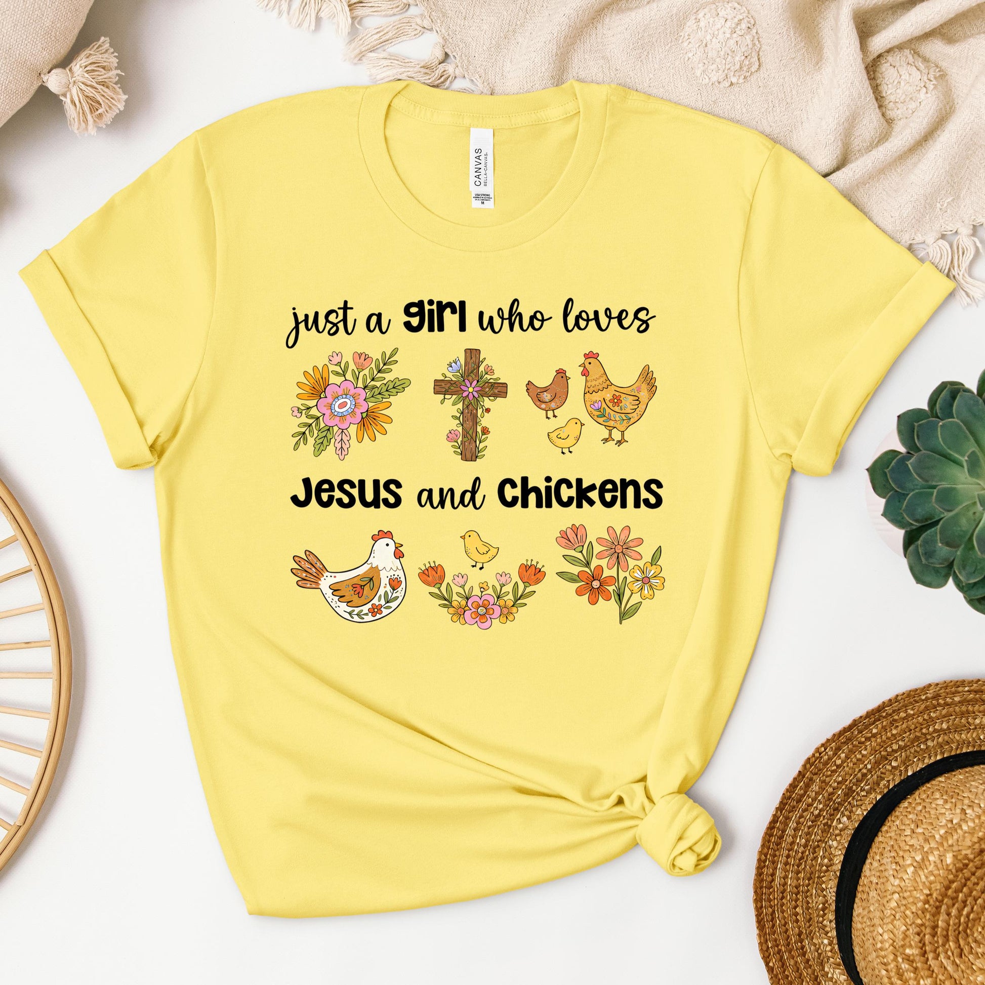 Just A Girl Who Loves Jesus And Chickens 01
