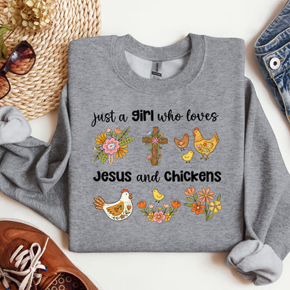 Just A Girl Who Loves Jesus And Chickens 01