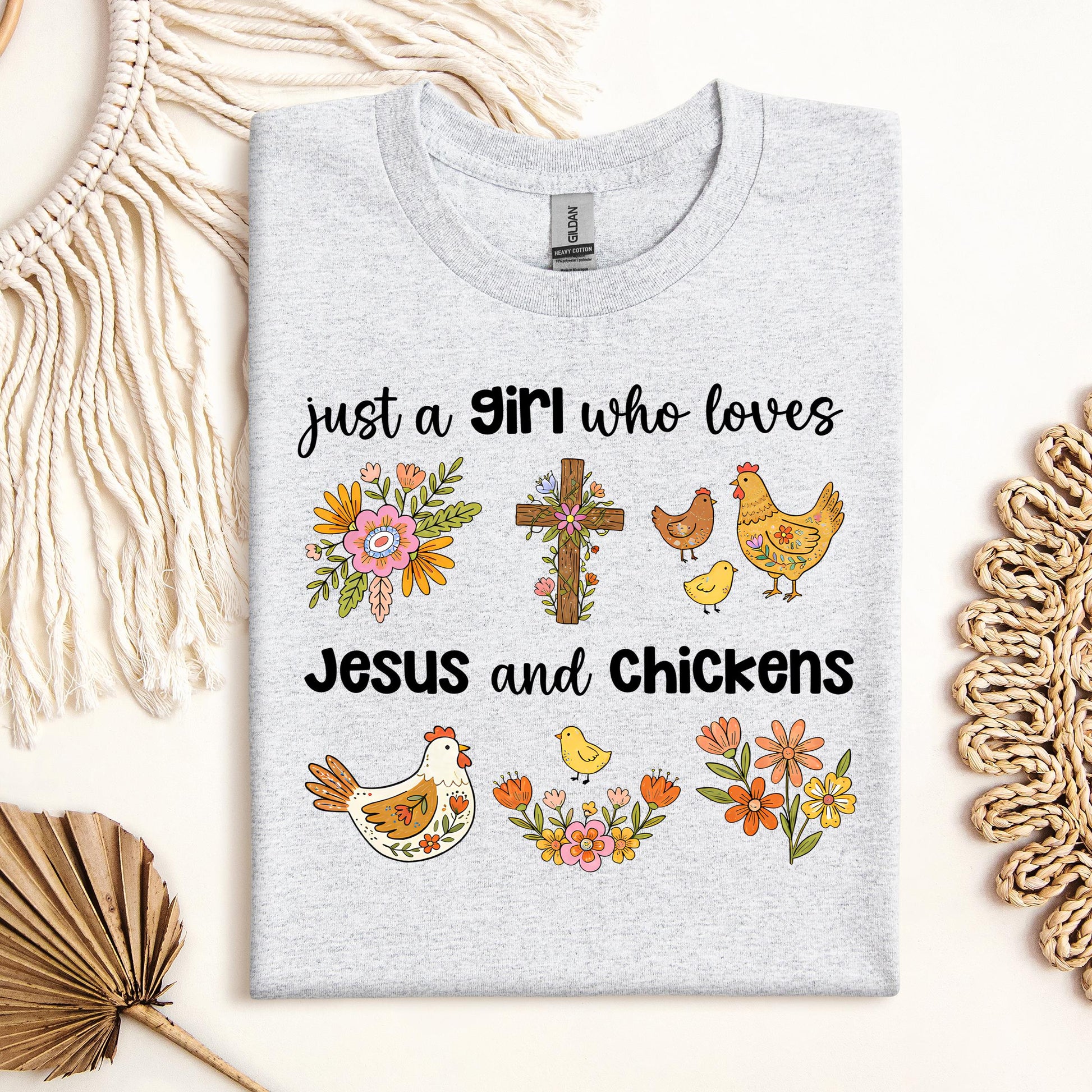 Just A Girl Who Loves Jesus And Chickens 01