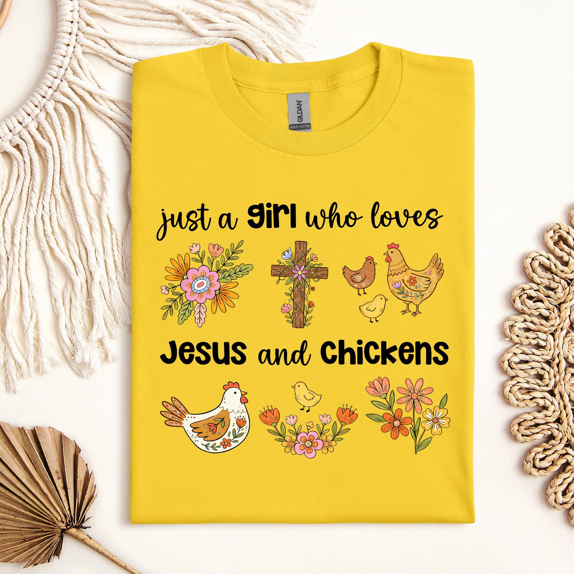 Just A Girl Who Loves Jesus And Chickens 01