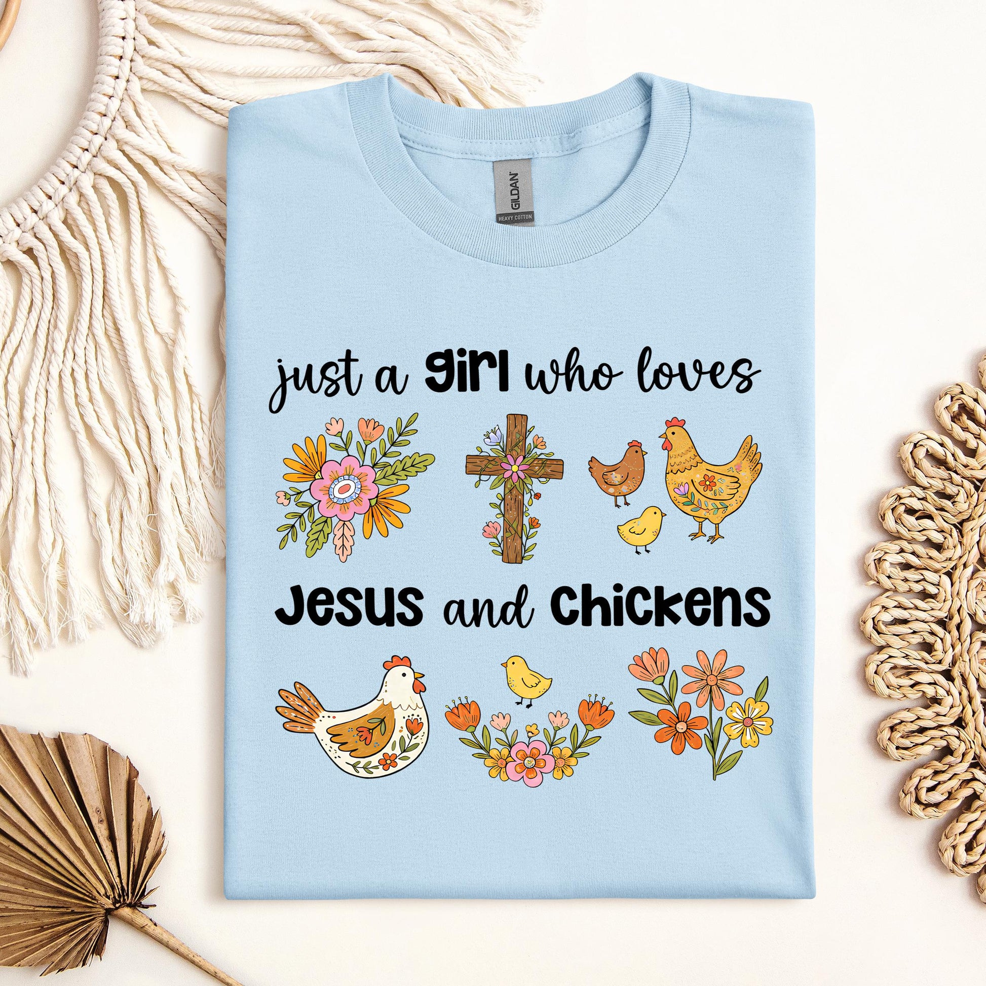 Just A Girl Who Loves Jesus And Chickens 01