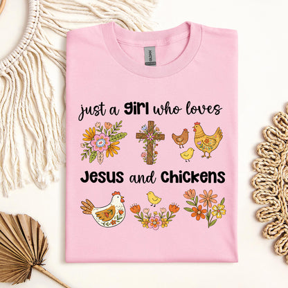 Just A Girl Who Loves Jesus And Chickens 01