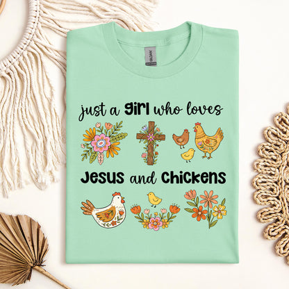Just A Girl Who Loves Jesus And Chickens 01