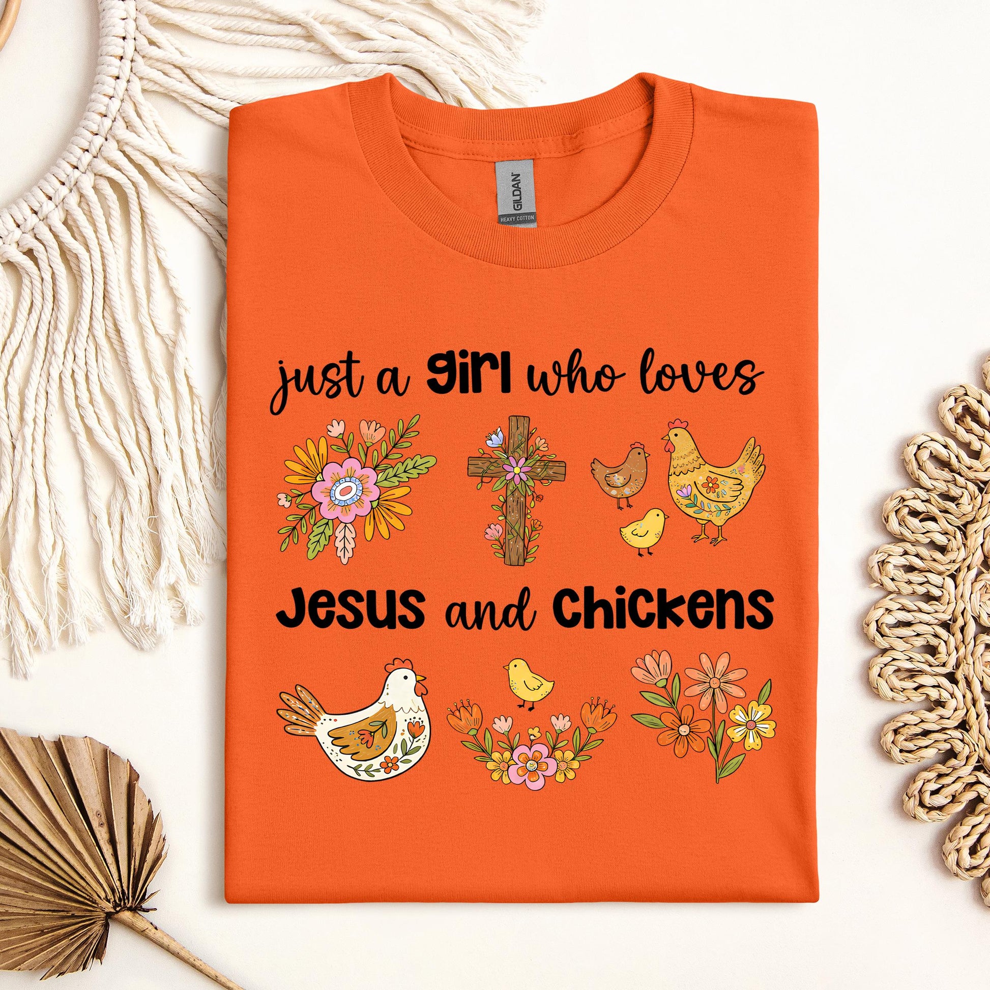 Just A Girl Who Loves Jesus And Chickens 01