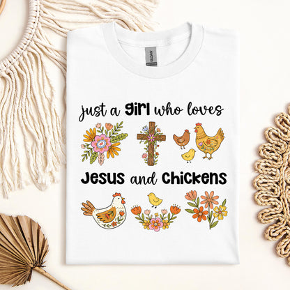 Just A Girl Who Loves Jesus And Chickens 01