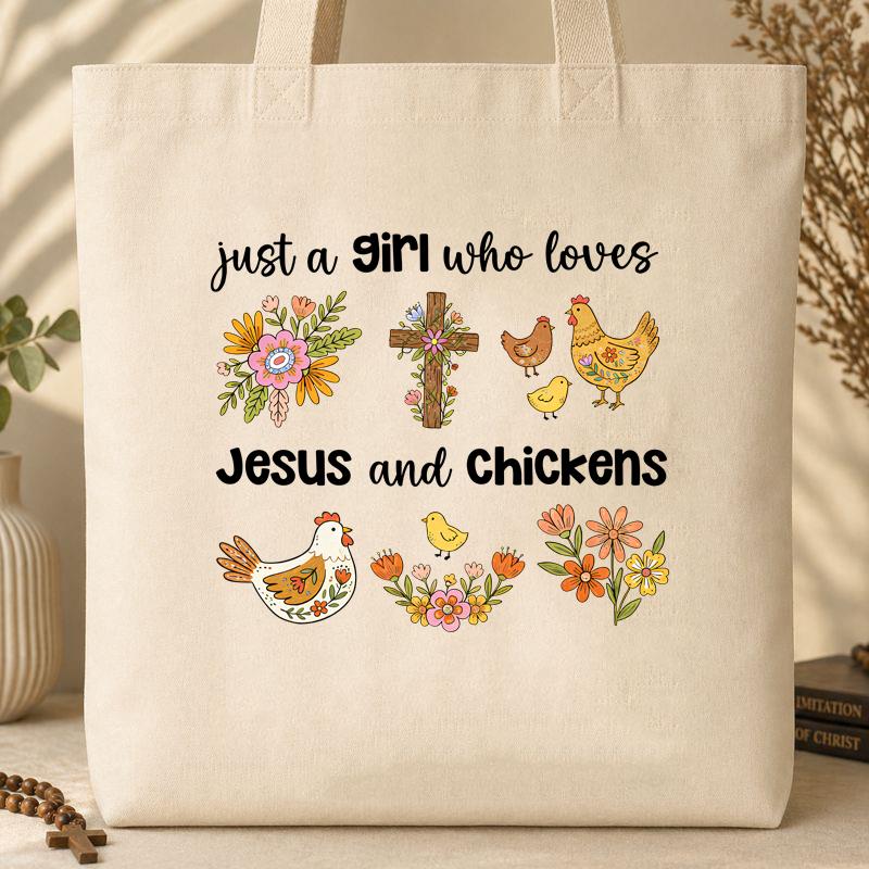 Just A Girl Who Loves Jesus And Chickens 01