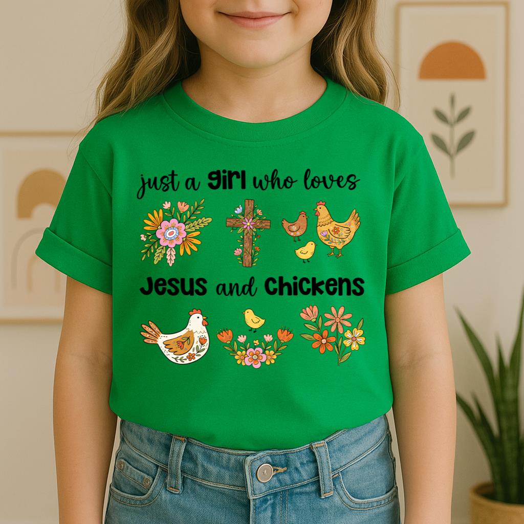 Just A Girl Who Loves Jesus And Chickens 01
