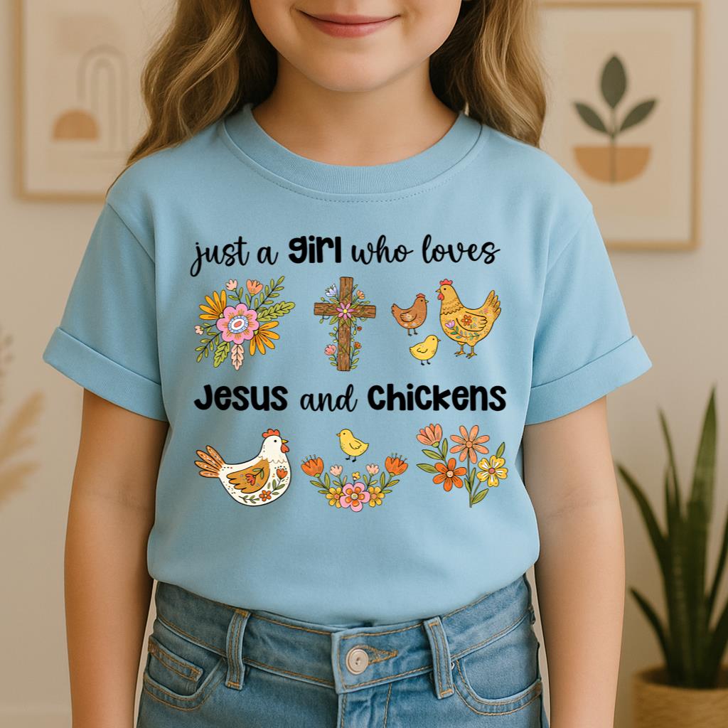 Just A Girl Who Loves Jesus And Chickens 01