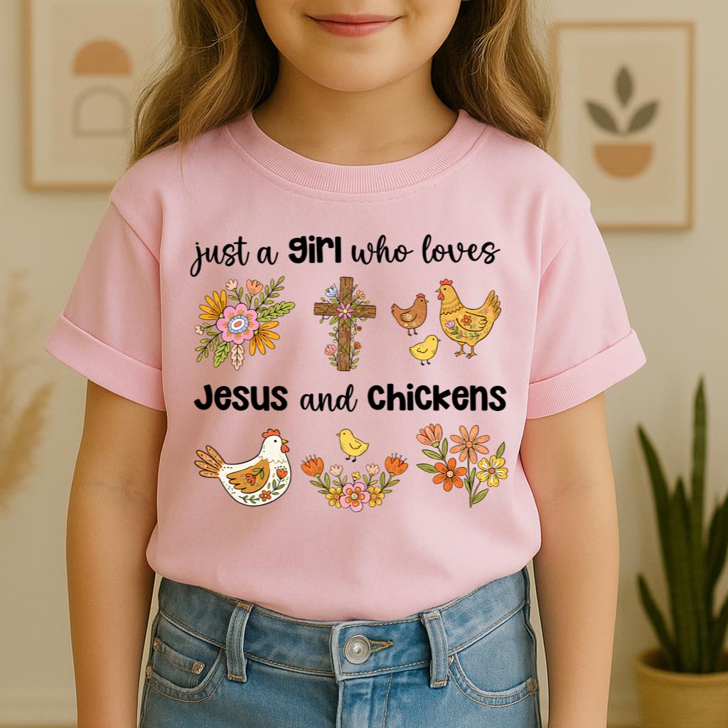 Just A Girl Who Loves Jesus And Chickens 01