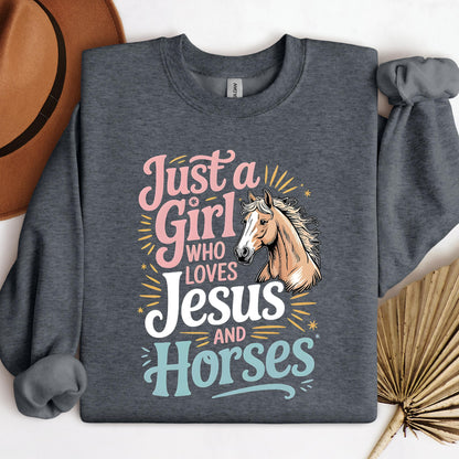 Just A Girl Who Loves Jesus And Horses
