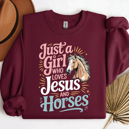 Just A Girl Who Loves Jesus And Horses