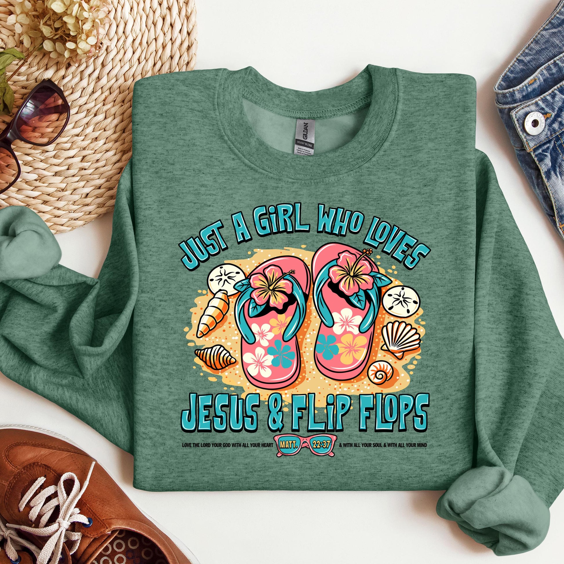 Just A Girl Who Loves Jesus & Flip Flops 01