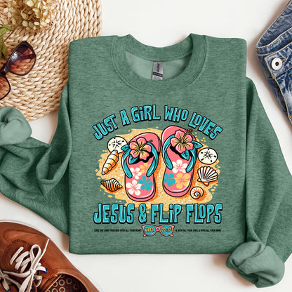 Just A Girl Who Loves Jesus & Flip Flops 01