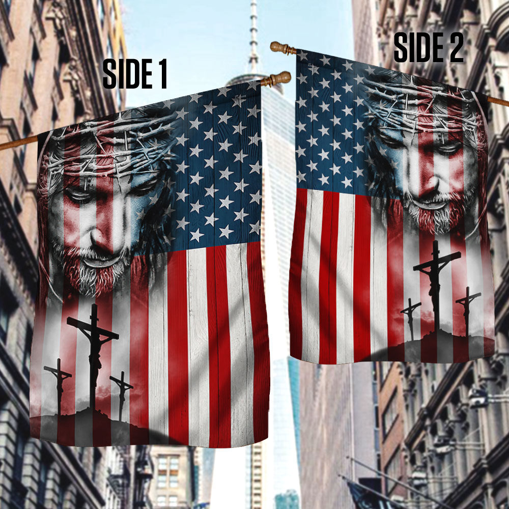 Jesus Christ American Flag