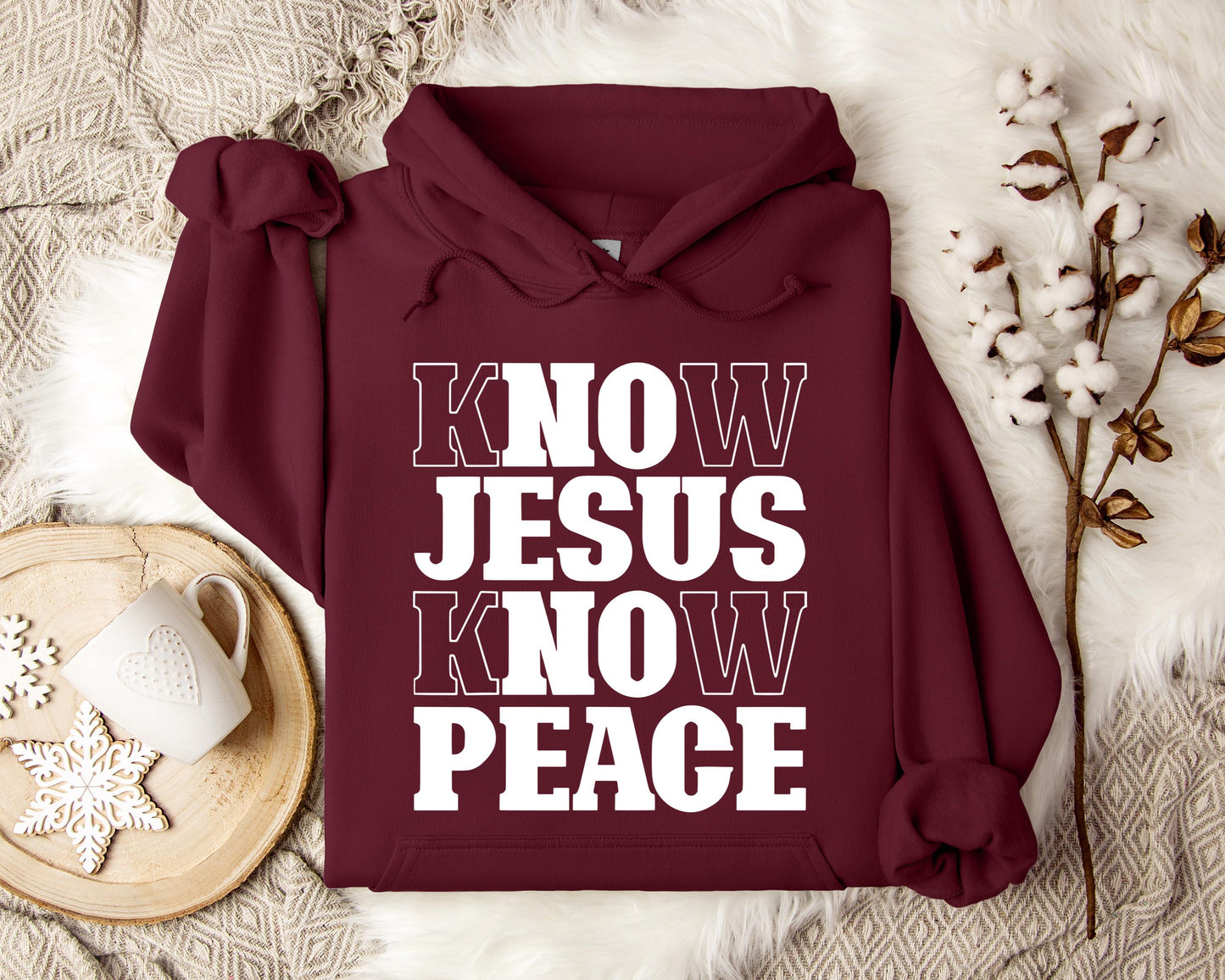 Know Jesus Know Peace 2 Hoodie