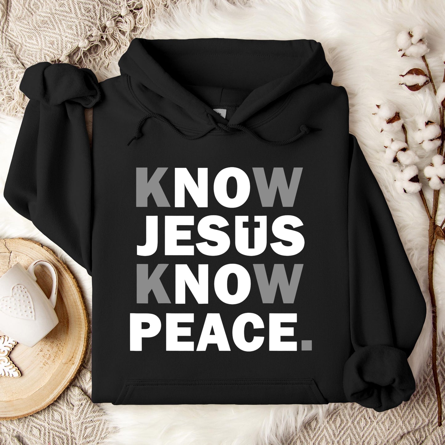 Know Jesus Know Peace 4 Hoodie