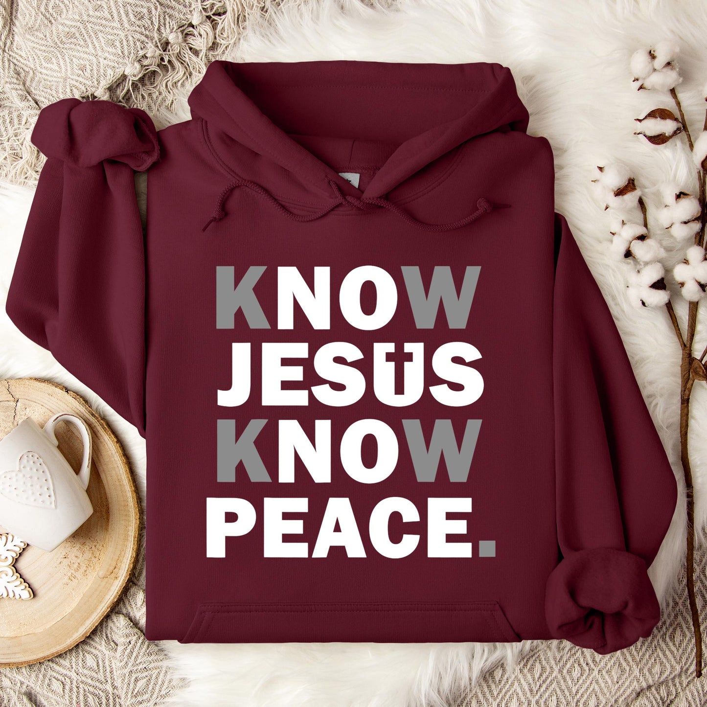 Know Jesus Know Peace 4 Hoodie