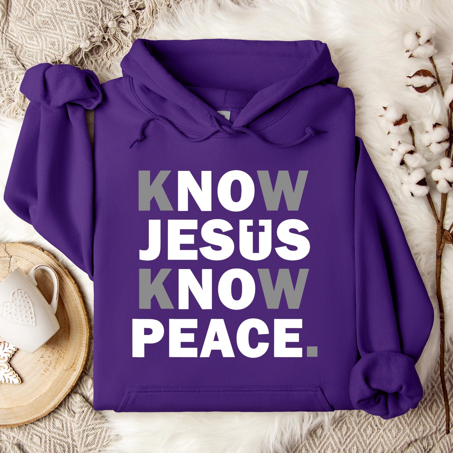 Know Jesus Know Peace 4 Hoodie