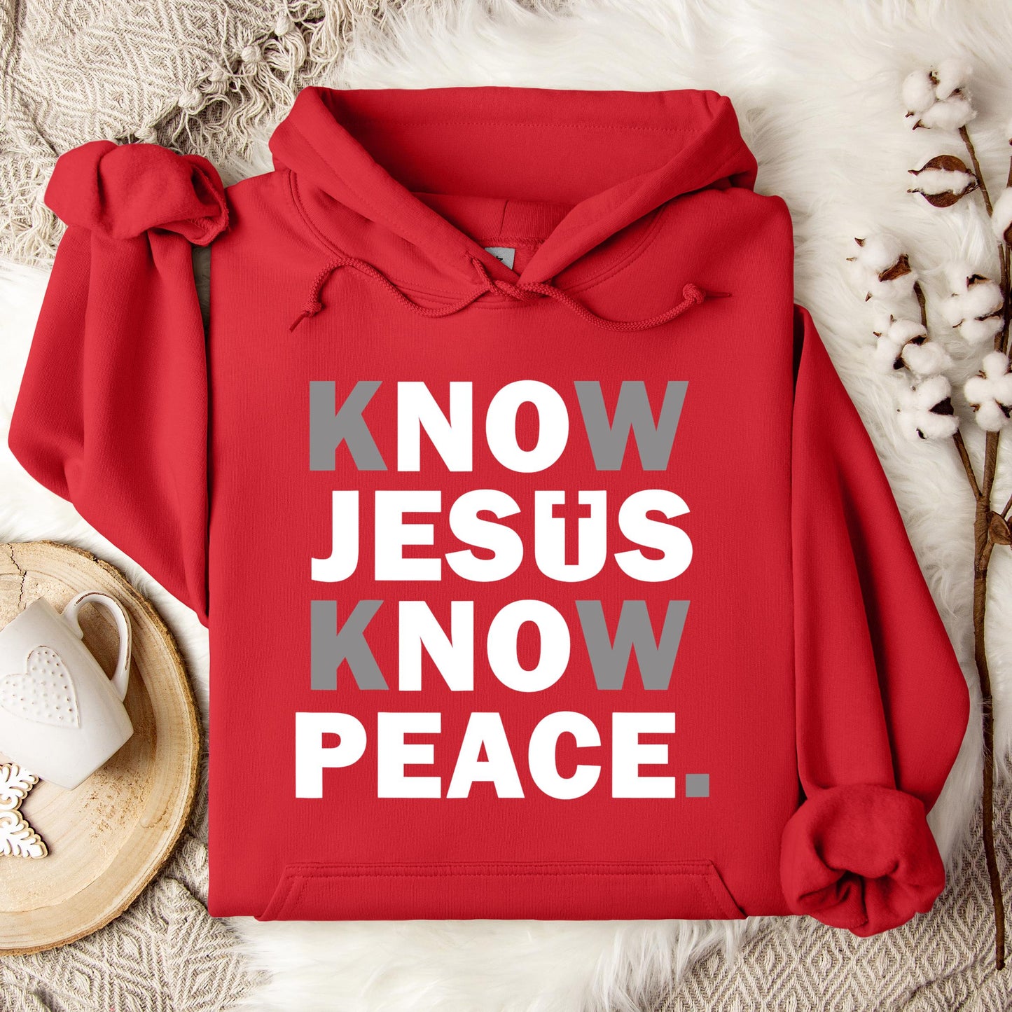 Know Jesus Know Peace 4 Hoodie