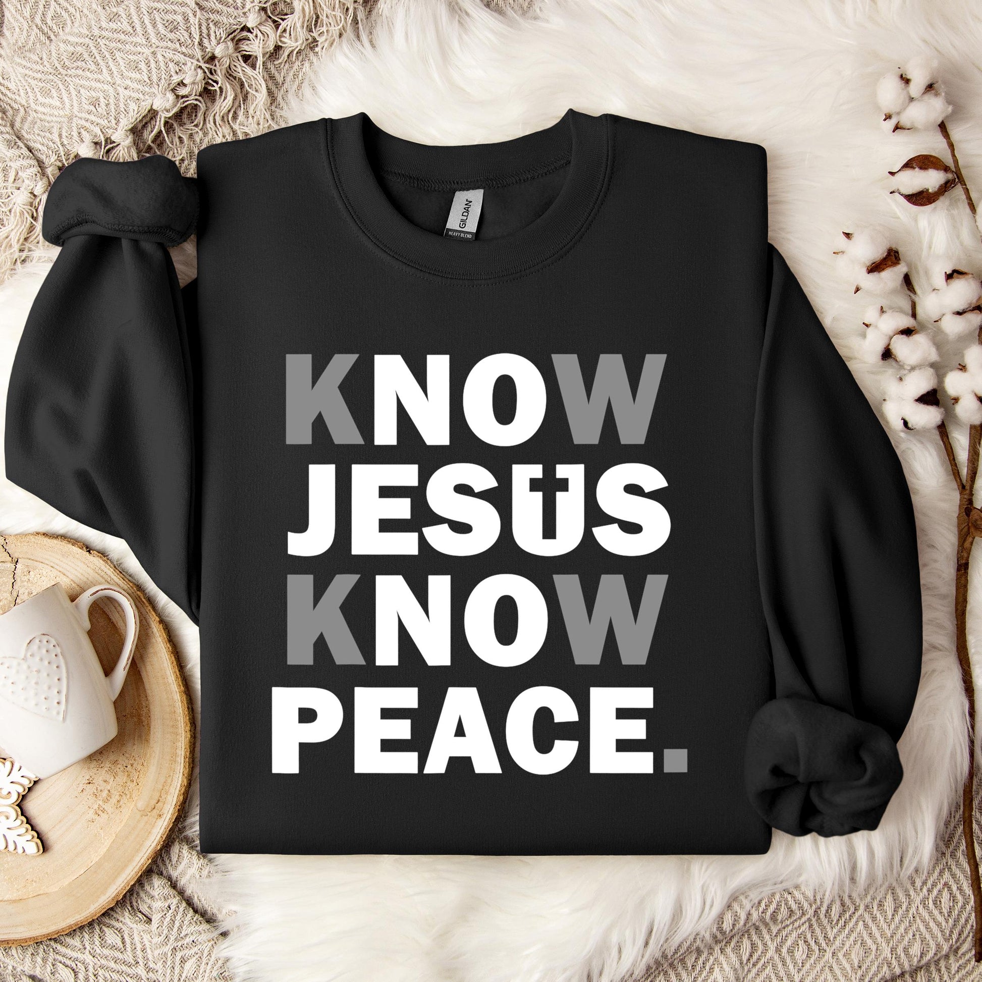 Know Jesus Know Peace 4 Sweatshirt