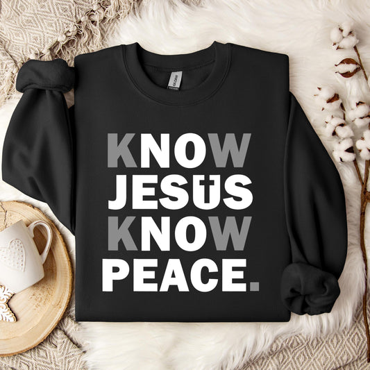 Know Jesus Know Peace 4 Sweatshirt