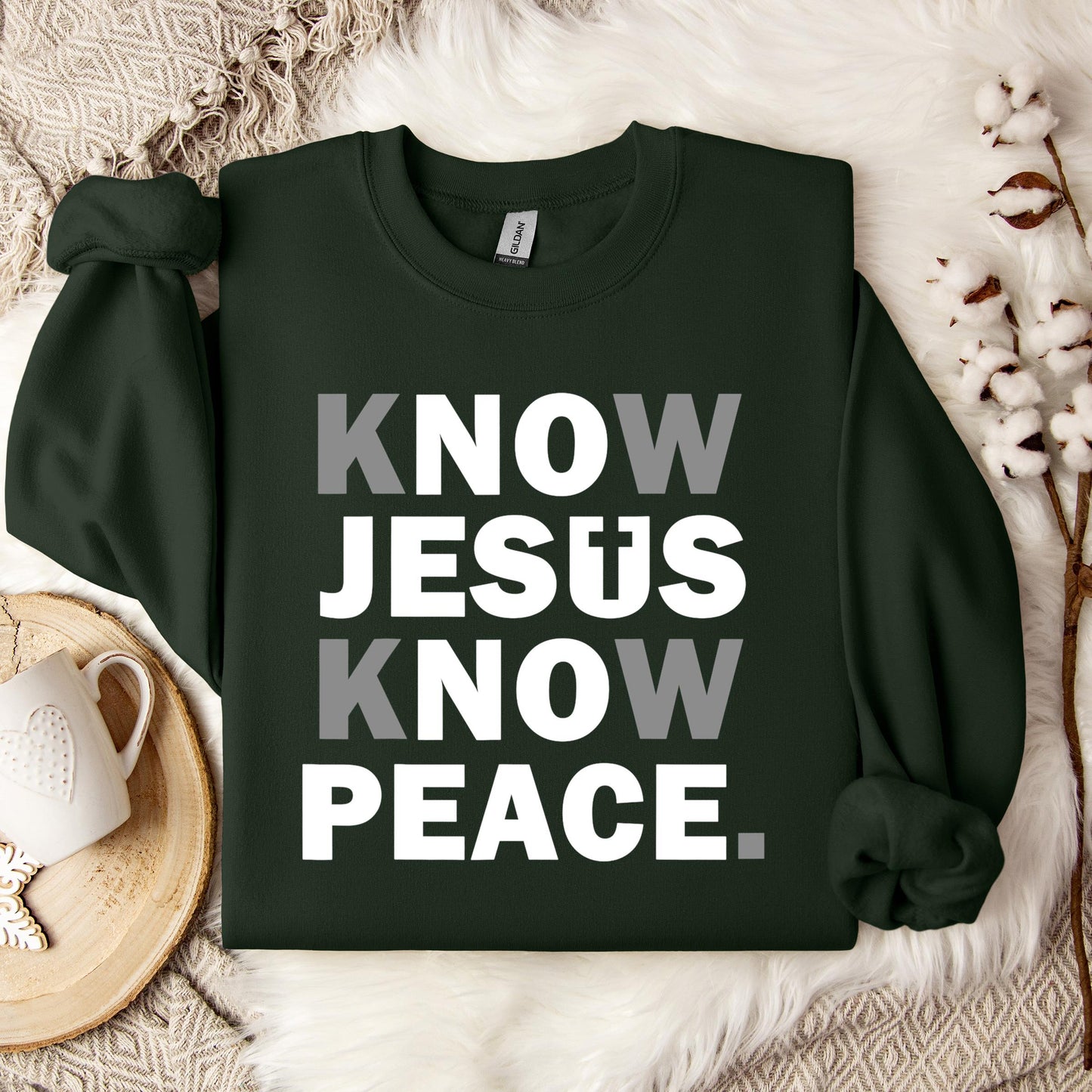 Know Jesus Know Peace 4 Sweatshirt