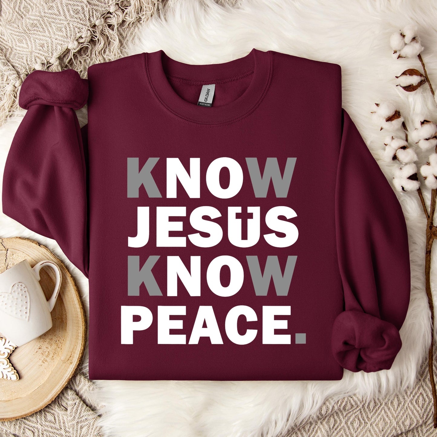 Know Jesus Know Peace 4 Sweatshirt