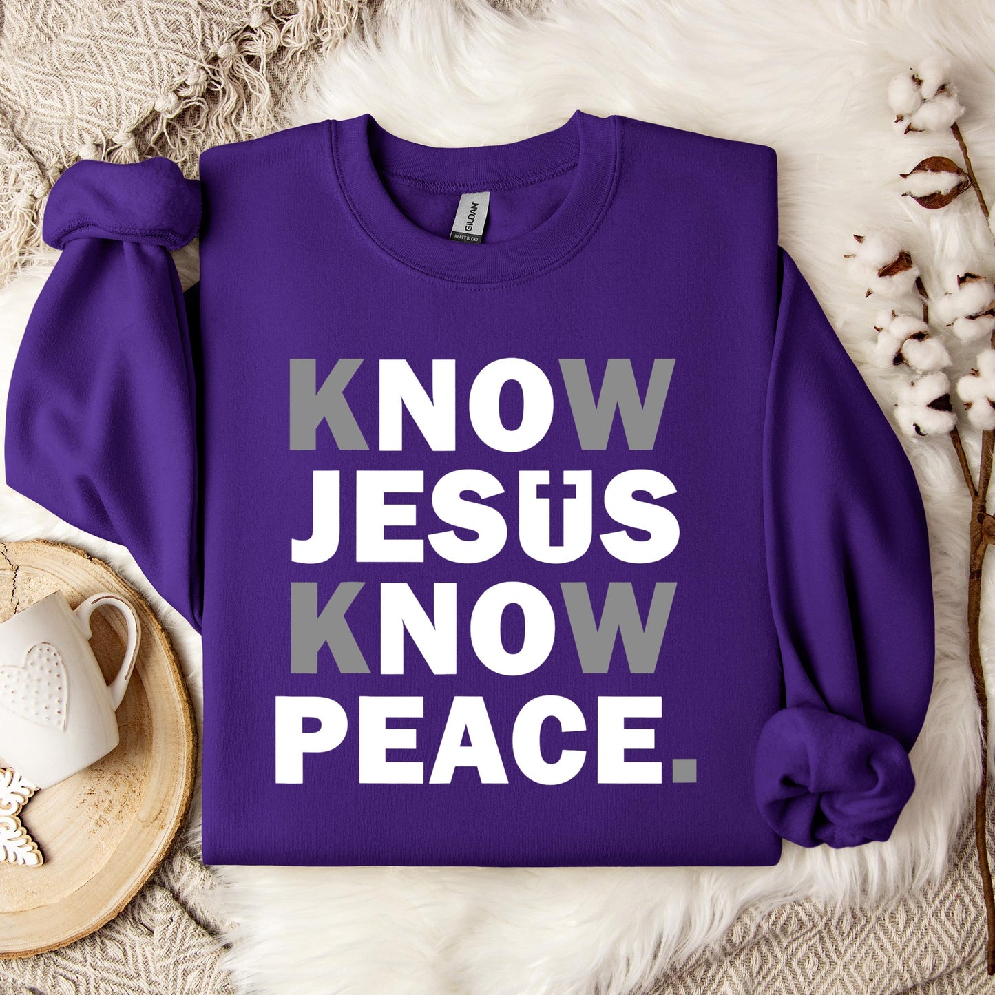 Know Jesus Know Peace 4 Sweatshirt