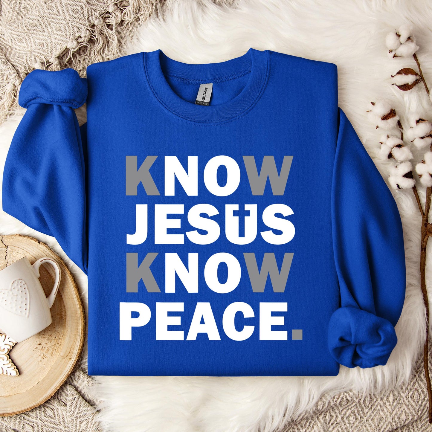 Know Jesus Know Peace 4 Sweatshirt